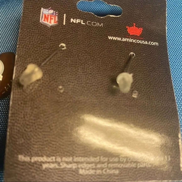 Pittburgh Steelers football earrings - Picture 4 of 8
